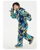 Oddivski Unisex Children's Cartoon Ski Suit - Warm, Waterproof, Windproof One-Piece for Indoor Skiing.
