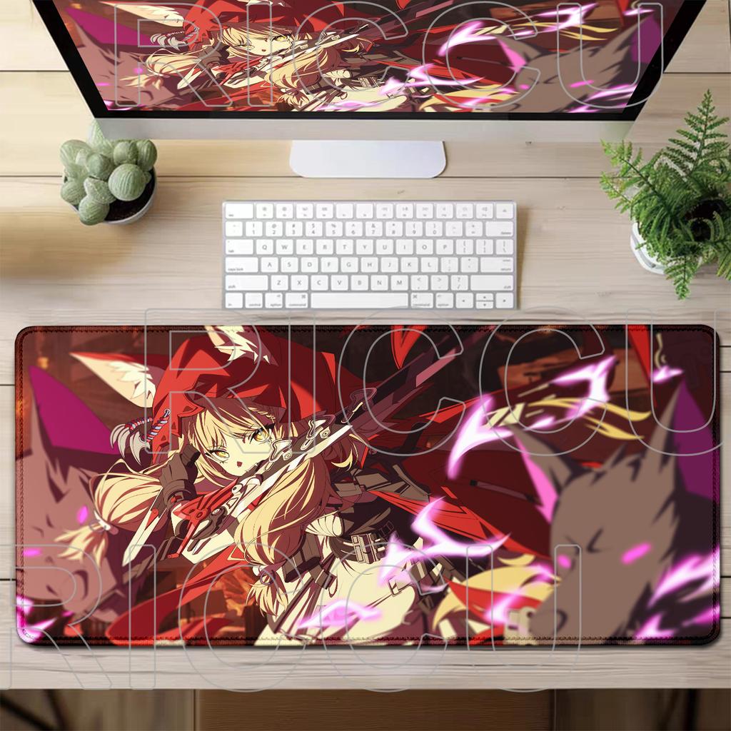 Stampa HD Arknights Endfield Rossi Tappetino per Mouse XXL Grande Carino Anime Tappetini per Tastiera Gamer Mausepad Tappeto per Scrivania Studente