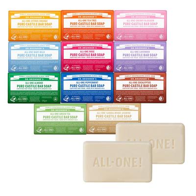 Pure Castile Bar Soap 140gx2
