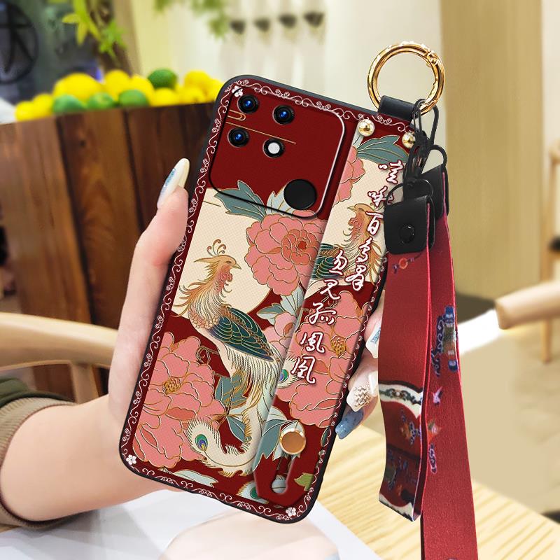 Anti-dust Back Cover Phone Case For OPPO Realme Narzo 50A Waterproof Elderly lady Dirt-resistant Phone Holder Anti-knock