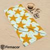 Orange Striped Star Mint Soft Portable Towel Unisex Ultra Lightweight Microfiber Oversized Sand Free Quick Dry Beach Towel