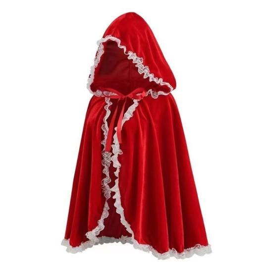 Fairy Hooded Cloak Renaissance Medieval Cosplay Costume Adults Velvet Wizard Witch Cape for Halloween Christmas Cosplay Party