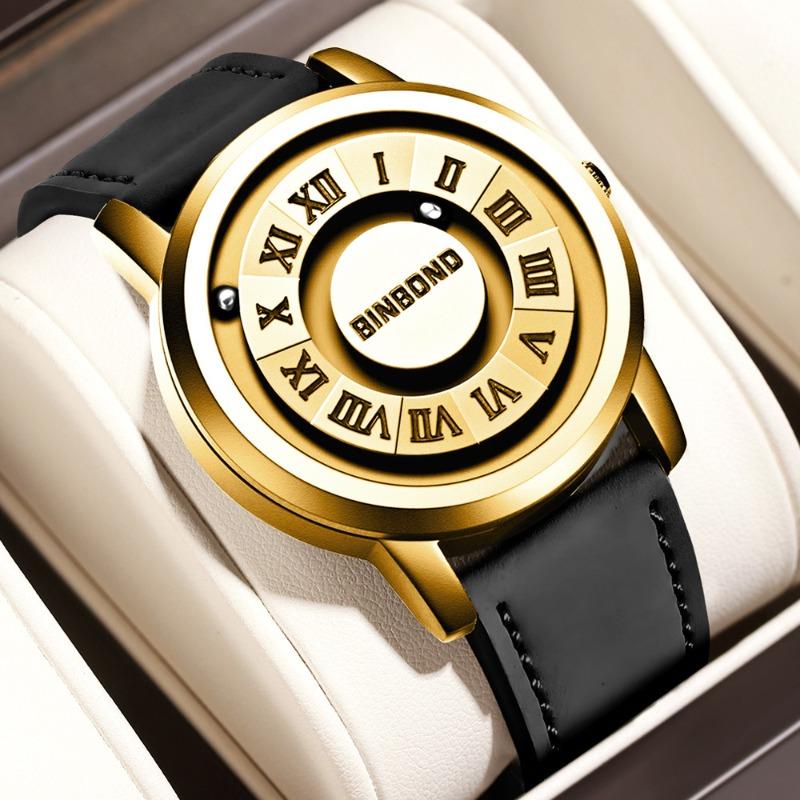 Binbang Black Technology Watch Men's New Concept Personality Creative Men's Magnetic Suspension Waterproof Men's Watch