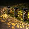Solar LED Pathway and Garden Light with Hollow-Out Design