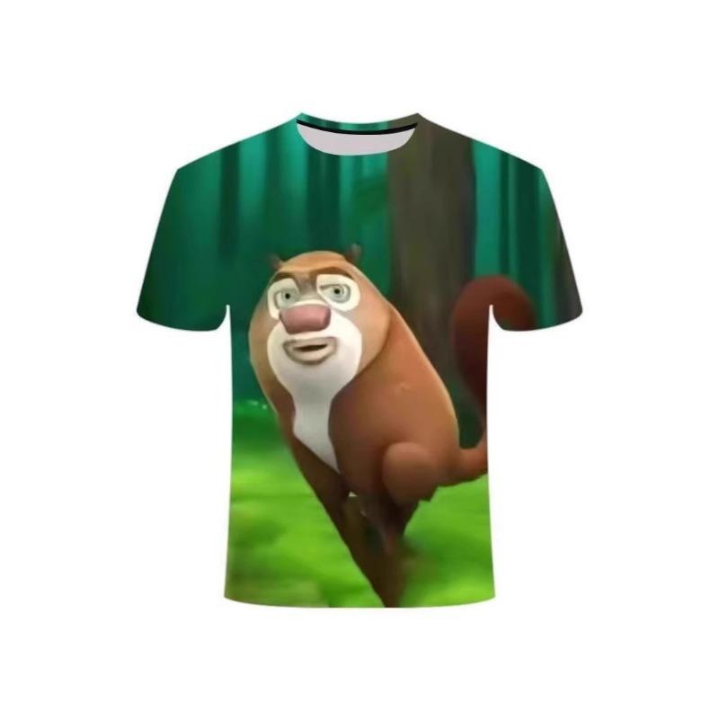 Summer Short Sleeved Funny Cartoon Classic Cartoon 3D Printed Men's Casual Street Casual T-shirt