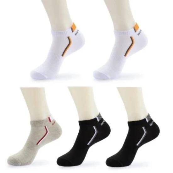 10Pieces=5Pair/lot Summer Cotton Man Short Socks Fashion Breathable Boat Socks Comfortable Casual Socks Male White
