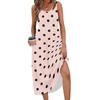 Women's Polka Dot Summer Dress, Casual Flowy Beach Sundress with Pockets, Lightweight Vacation Outfit