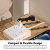 10 Stück Silikon-Kabelbinder Elastisches Kabel-Organizer Befestigung Aufbewahrungsmanagement Schreibtisch für Auto Outdoor Ladekabel Zubehör