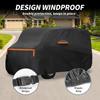 X AUTOHAUX Car Cover for Honda Spunlace New Waterproof Fabric Fleece Paint Rainy Light Hail Windproof Side Nighttime Safety Sun N-WGN, 345148150cm,