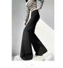 2026 Spring Women's Petite Low-Waist Micro-Flare Wide-Leg Sweatpants – Slimming, High-End Feel