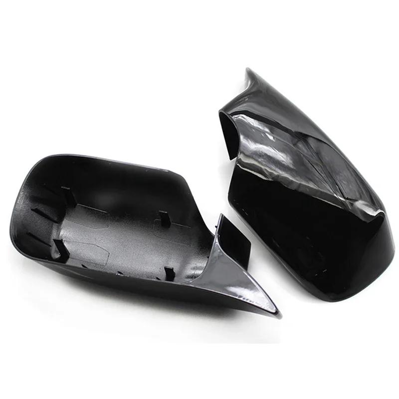 Rearview Mirror Cover Cap Carbon Fiber / Black For BMW E46 E39 4door 325i 330i 525i 530i 540i 1998 1999 2000 2001 2002-2005