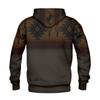 Men's Personalized Casual Printing Long Sleeve Zipper Sweater Thick Cotton Suit Winter