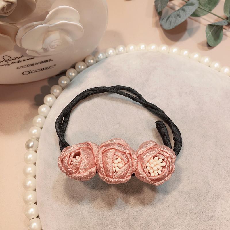 1pc Elegant Pearl Flower Bun Maker Korean Lazy Hair Curler Styling Accessories Hair Style Hairpin Hair Braiding Braider Hairgrip