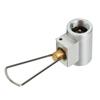 Outdoor Gas Tank Refill Valve Aluminum Alloy Frosted Gas Tank Mutual Filling Joint for Camping Hiking