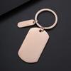 Laser Engraved Stainless Steel Holiday Gift Keychain