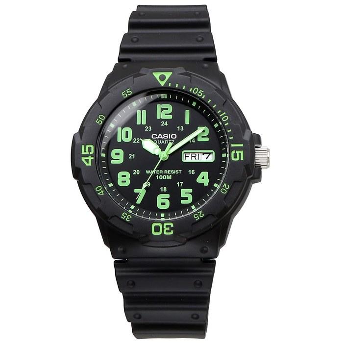 [Casio] Standard Quartz Watch MRW-200H-3BV Men's Black & Lime Green