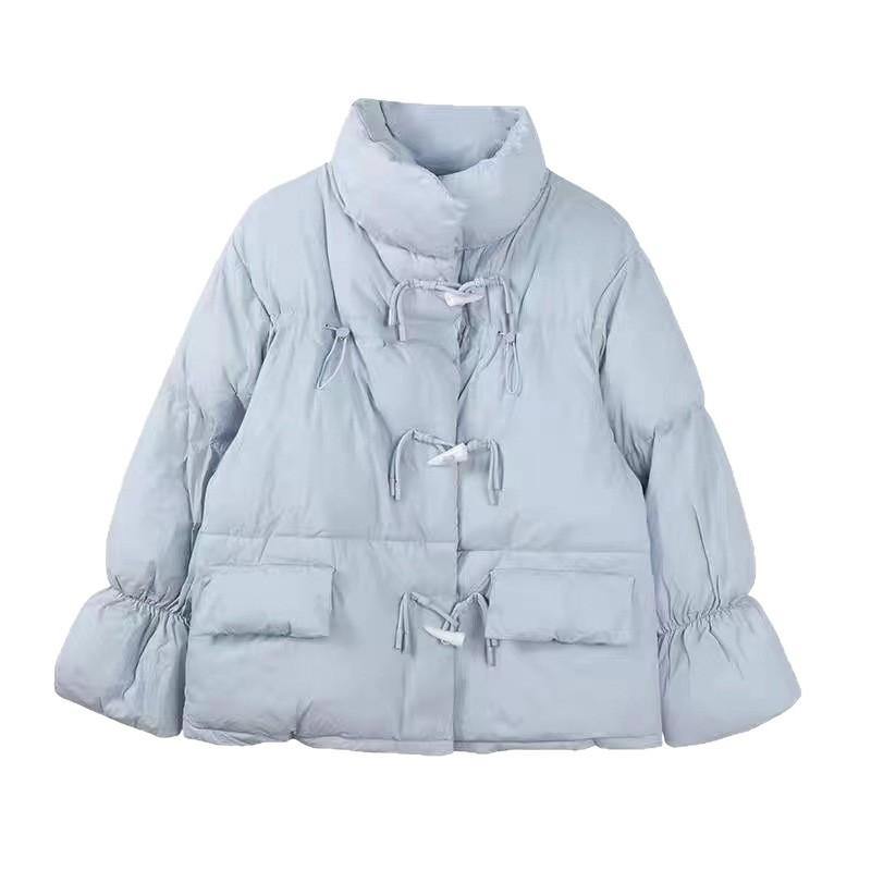 Padded clothes women's new winter horn buckle cotton-padded clothes bread clothes students thickened padded jacket
