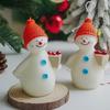 Natural Soys Wax Snowman Candle With Cleaning Burn For Holiday Ambiances Elegant Festival Table Centerpiece