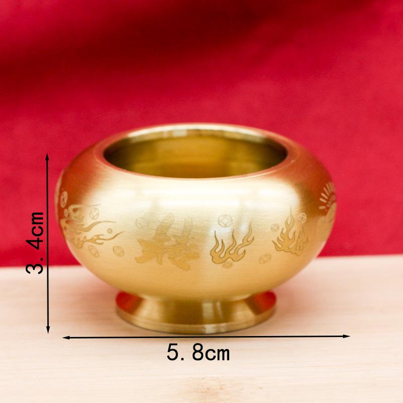 

Латунний Обертовий Фіолетовий Вогняний Скарбничок: Пісочний Золотий Злиток та Банка Ста Благословень на Удачу