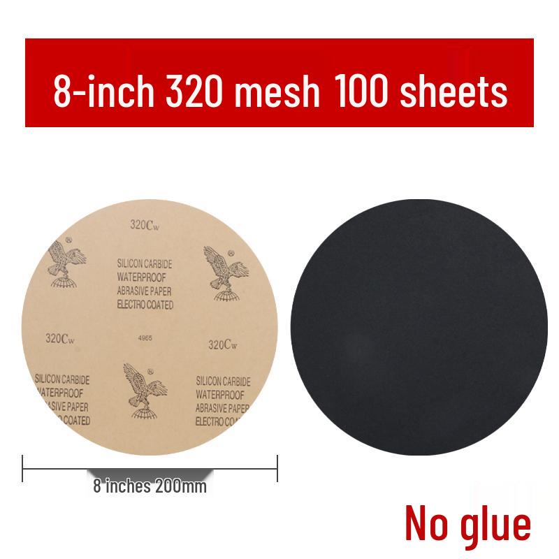 Eagle Brand 8-inch Wet/Dry Metallographic Sanding Disc for Woodworking and Polishing