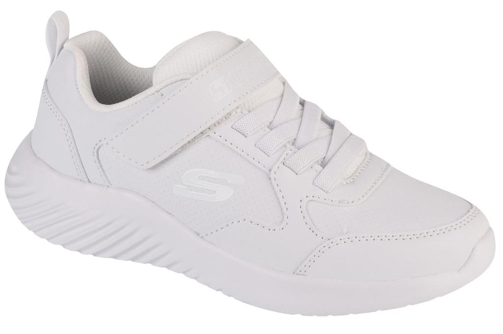 Skechers Bounder - Μελέτη Δύναμης, για Λευκά Αθλητικά Παπούτσια Αγοριού
