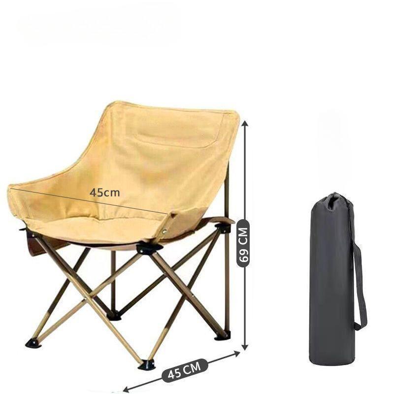 Leichter Klapp-Mondstuhl für Outdoor-Camping, Angeln, Reisen, Kunststudenten, Tragbar