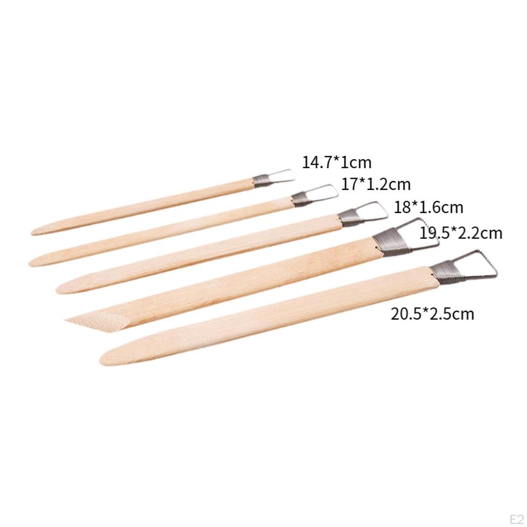 5Pcs Craft Trimming Ceramic Tools Set for Crafts Cutting Shaping