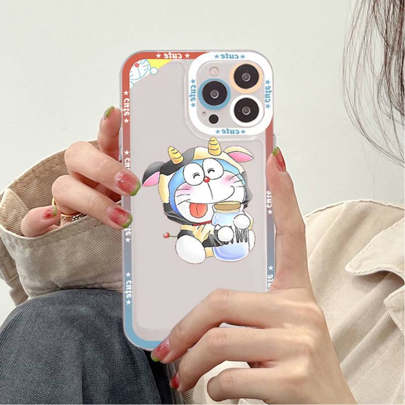 Anime Doraemon Phone Case for iPhone 11 12 13 Mini Pro Max 14 Pro Max Case shell