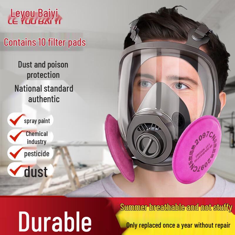 Industrial Full Face Respirator Mask Kit Standard