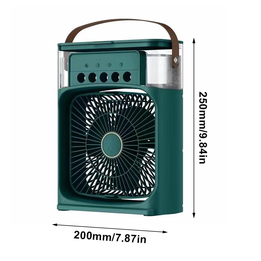 3 In 1 Fan AIr Conditioner Household Small Air Cooler LED Night Light Portable Humidifier Air Adjustment Fan Office Home Fan New