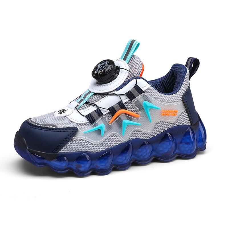 Children's sports shoes medium and large children's light running shoes 2025 new autumn boys' net shoes spring breathable mesh