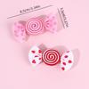 1Pair Valentine'S Day Children'S Sweet Lollipop Hair Clip Red Butterfly Bow Hair Accessory Cute Headwear Hairpin Gifts