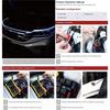 NEW-1 PCS Car Hood LED Strip Lights Flexible Headlights Daytime Running Light Strips Hood Light , 71 Inch