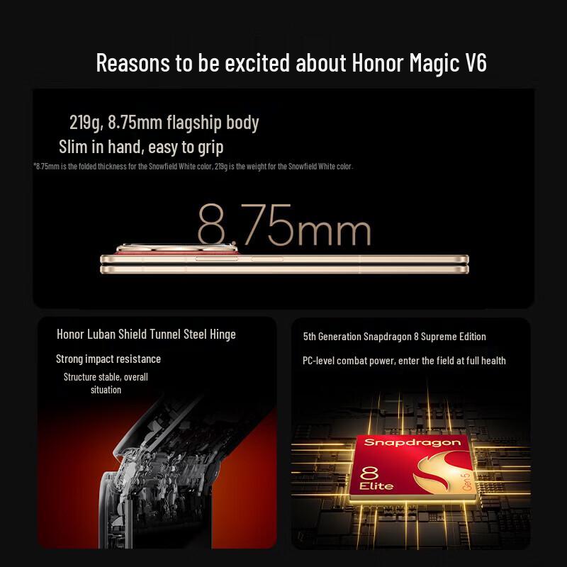 Honor Magic V6 Foldable Smartphone (CN version)