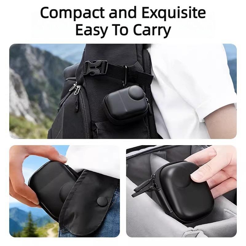 For Insta360 Go Ultra Color Mini Body Bag Storage Case PU Soft Plush Lining Portable Bag Carrying Box Travel Storage Box
