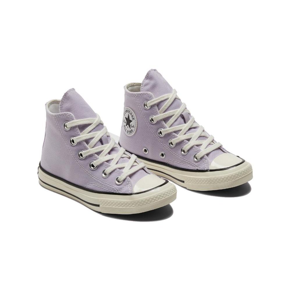 Converse 1970s High Top Canvas Shoes Kids Sneakers Purple White A05099C