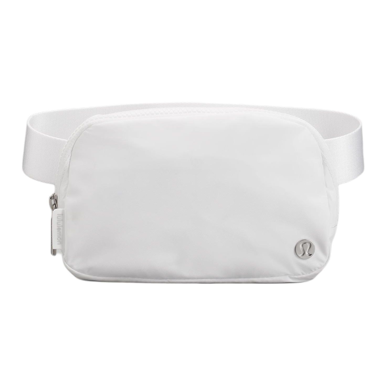 Lululemon Everywhere 1L Metal Logo Zip Waist Bag Recycled Nylon Unisex Waist Bag White LU9AZ3S-238821 White