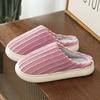 Shoes for Women Winter Home Women Slippers Furry Slippers Color Patchwork Cotton Slippers Female Indoor Non-slip Plush Slipper
