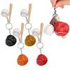 4pcs Mini Baseball Bat Ball Kit Keychain Keyring Pendant Decoration for Bags Key