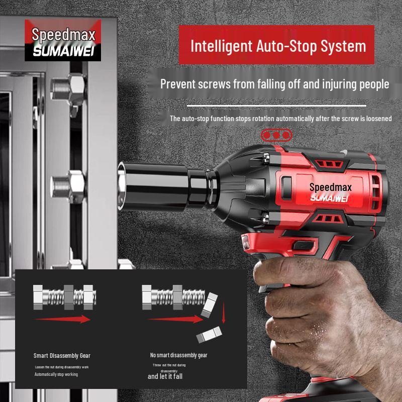 High Torque Brushless Electric Impact Wrench for Ironworkers and Carpenters