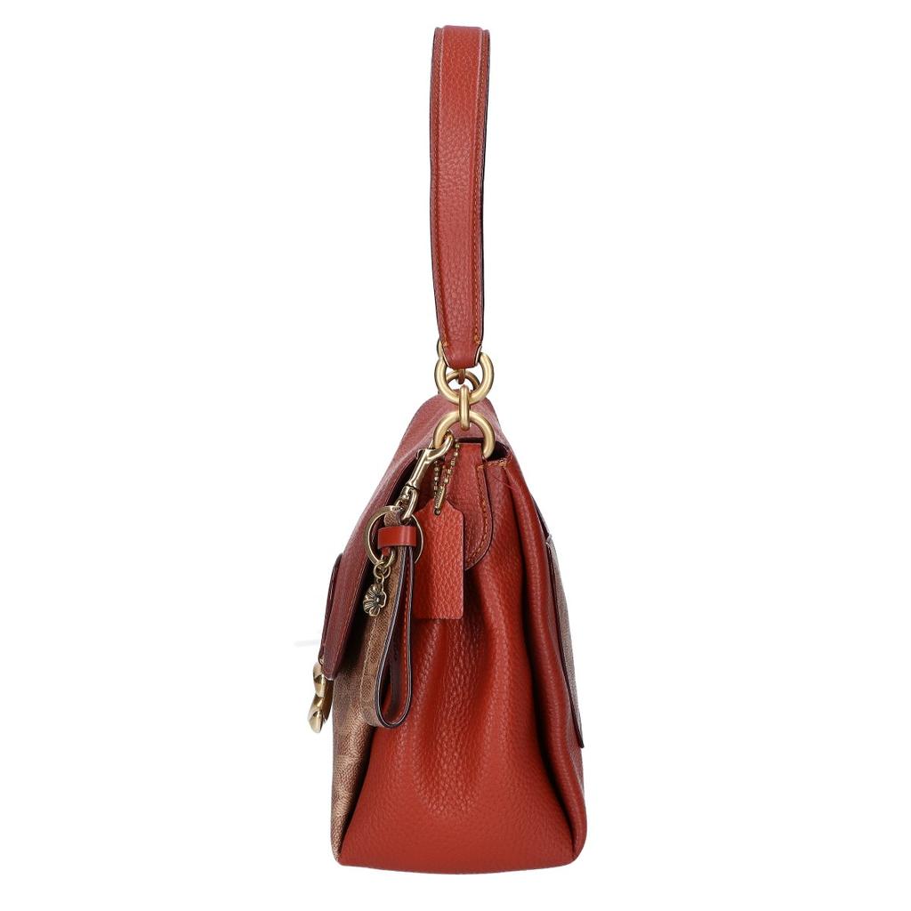 COACH 5229 May Signature Canvas 2WAY Shoulder bag Brown / beigeUsed