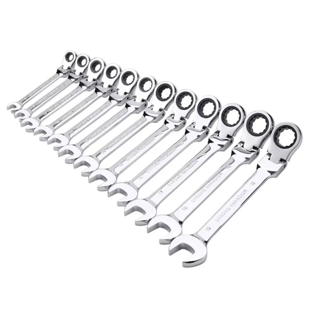 72 Tooth Ratchet Ratchet Wrench Set Spring Head Key Universal Car Wrench  Automotive Maintenance
