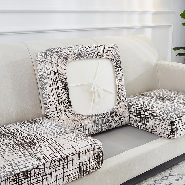 Airldiane Printed Sofa Furniture Cushion Cover Elastic Home Furniture Protector Sofa Furniture Seat Cushion Slipcover Spandex Couch Cover Living