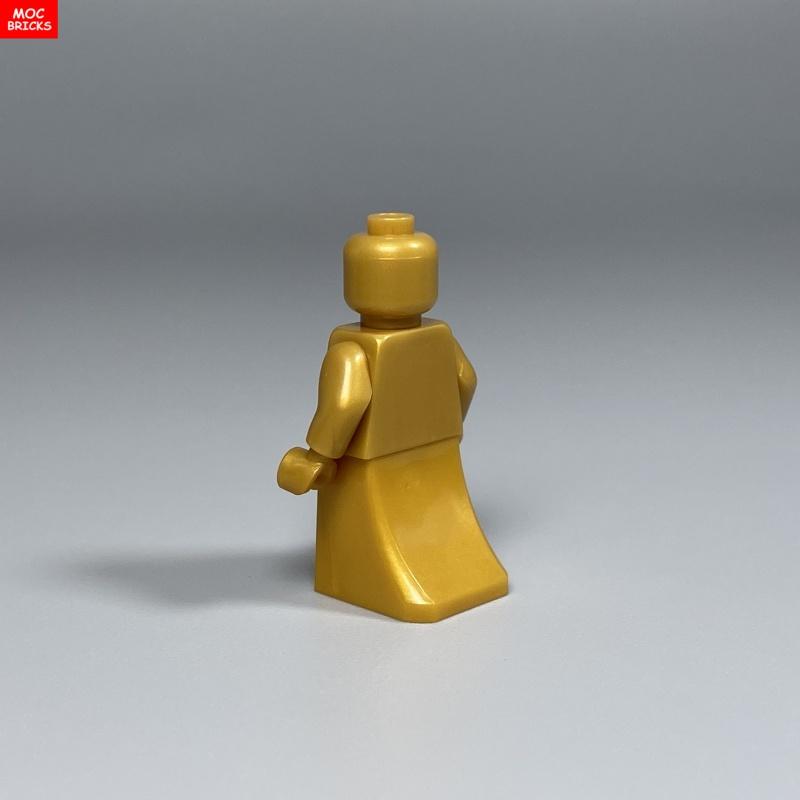 Non-Toxic Moc Bricks 4Cm Figure Body Part Printed Long Dress Shirt Gown Man Woman Cloth Sleeve Accessories Assembled Building Blocks Toys