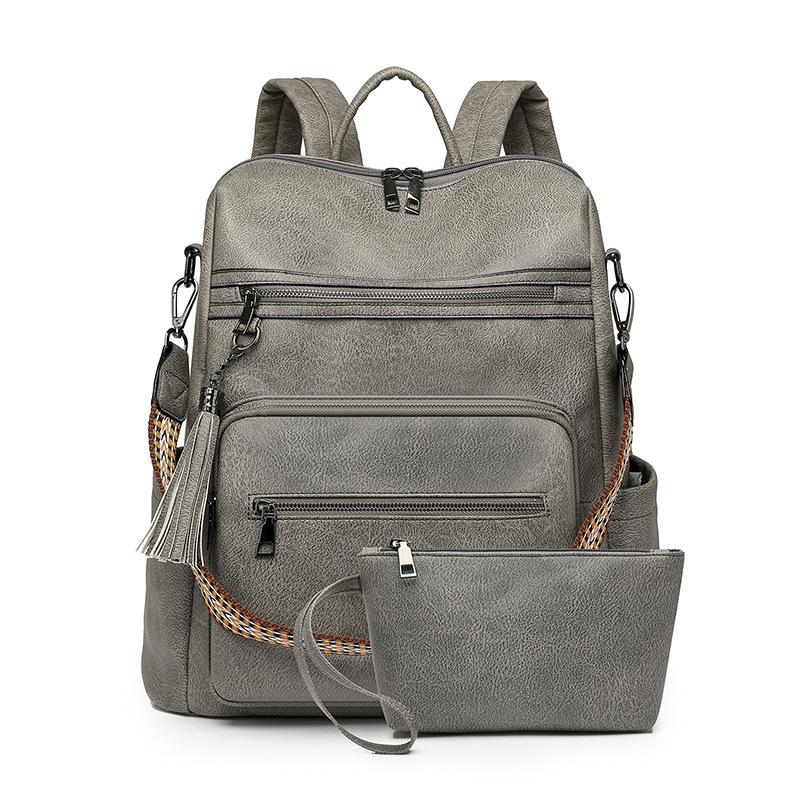 Ladies' Backpack, PU Business Bag, Large-capacity Computer Backpack, Fashionable Commuting Bag, Multi-purpose Backpack
