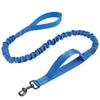 Dog Leash Double Handle Leashes for Dog Walking Reflective Dogs Chain Retractable Dogs Leash Nylon Elastic Chain for Pet Walker