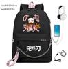 Japan Cartoon Comics Demon Slayer Oxford High-Quality Backpack Large Capacity Student Shoulder Bag 0012
