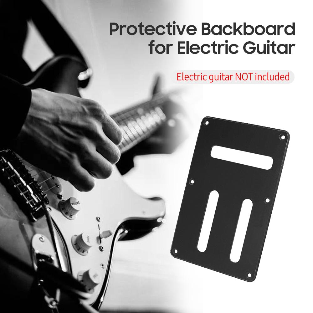6 Holes 3 Slots Electric Guitar Back Plate Tremolo Spring Cavity Backplate Circuit Wiring Protective Rear Cover