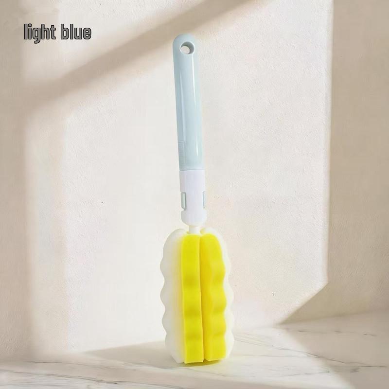 Detachable Baby Bottle & Glass Cleaning Brush with Sponge Head