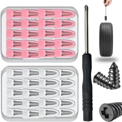 20/40PCS Rubber Tire Repair Rubber Nails Kits Mushroom Nails Tire Repair Nails